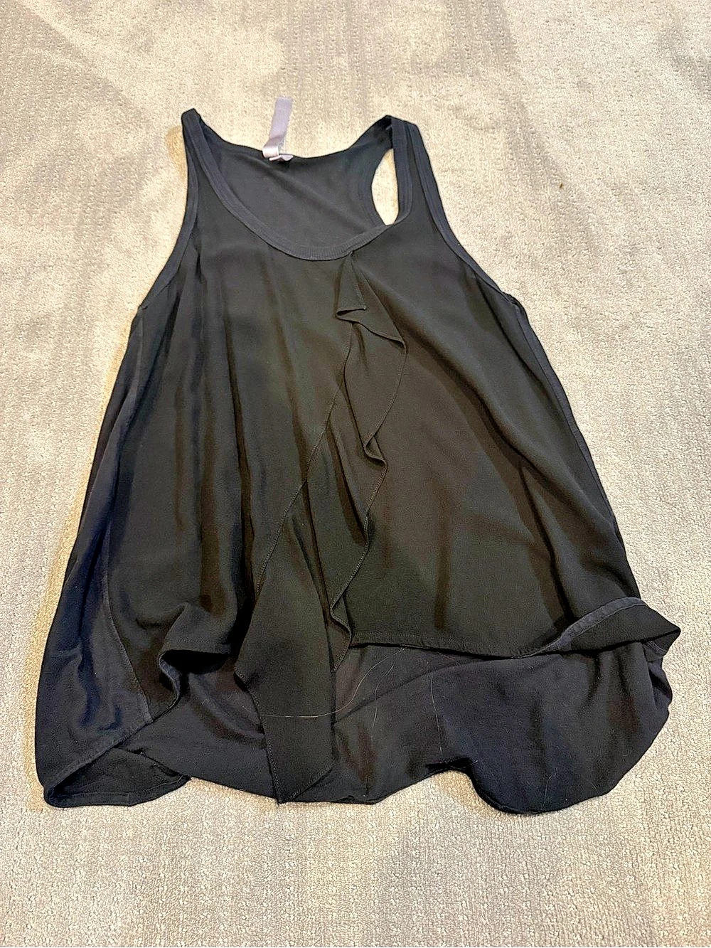 Wilt Black Draped Tank Top Size Medium